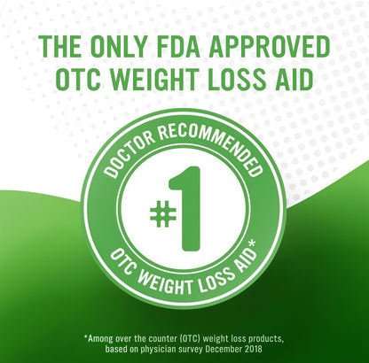 alli Weight Loss Diet Pills, Orlistat 60 mg Capsules, Non Prescription Weight Loss Aid, 120 Count Refill Pack