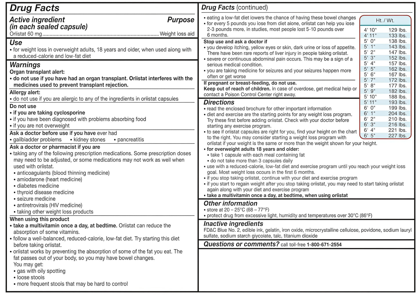 alli Weight Loss Diet Pills, Orlistat 60 mg Capsules, Non Prescription Weight Loss Aid, 120 Count Refill Pack